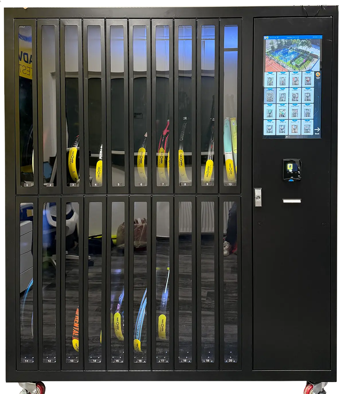 RentalBOX20 - Padelschläger Verleihautomat